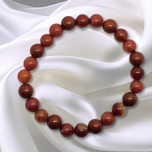 Red Coral, Jasper, Carnelian agate