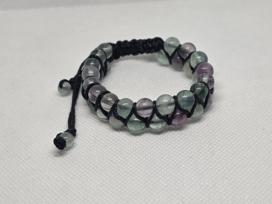 Fluorite double strand bracelet (8mm)