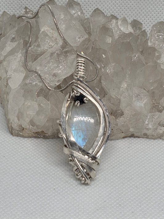 Moonstone and black Spinel